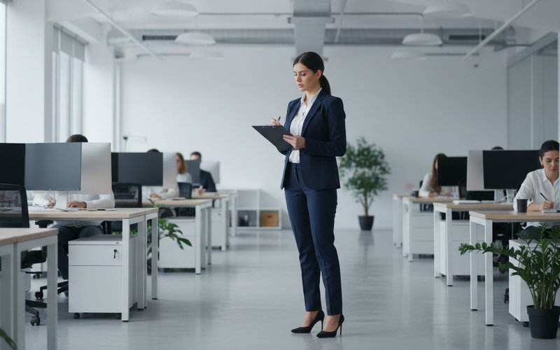 Inspección de Trabajo en oficina por incumplimiento de normativa de ruido